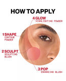 Halo Sculpt + Glow Contour, Blush + Highlighter Palette