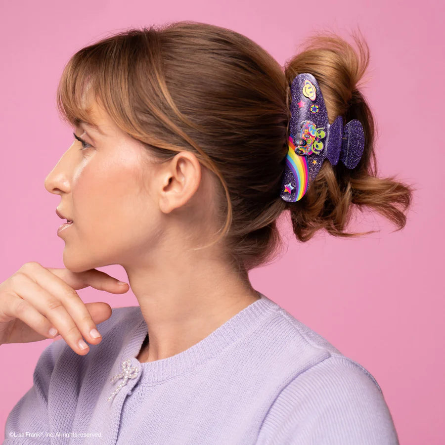 小物 SOL x FUC Hairy Globes Lisa Frank x Kitsch Glitter Claw Clip in Zoomer™ & Zorbit™ – The
