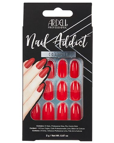 Nail Addict Premium Artificial Nail Set - Cherry Red