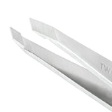 Platinum Silver Slant Tweezer