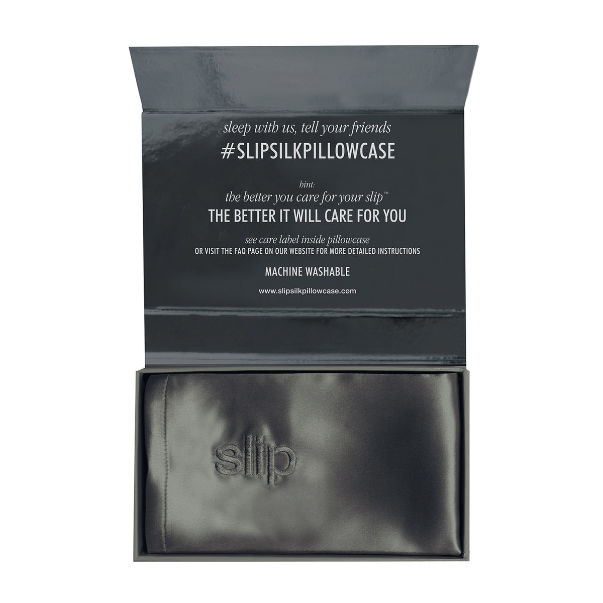 King Pillowcase Charcoal – The Cosmetic Market - Main Image