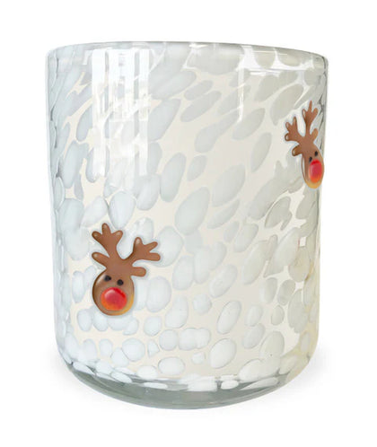 Reindeer Cookie Confetti Candle