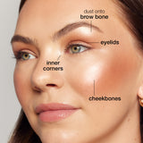 glow wardrobe highlighting eye & cheek palette