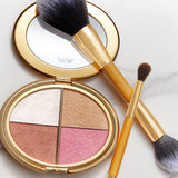 glow wardrobe highlighting eye & cheek palette