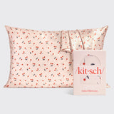 Satin Pillowcase in Cherry Print