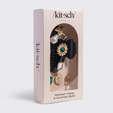 KitschPop™️ Curved Claw Clip - Vintage Black