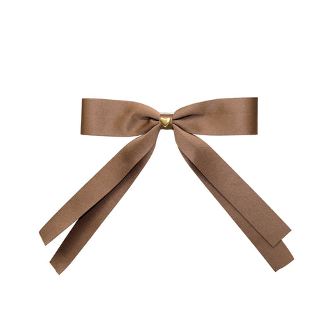 Bow Barrette in Toasted Sugar