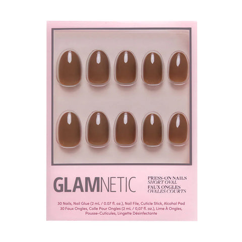 Chocolate Brown Press-On