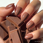 Chocolate Brown Press-On