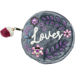 LOVER VELVET CIRCLE COIN POUCH