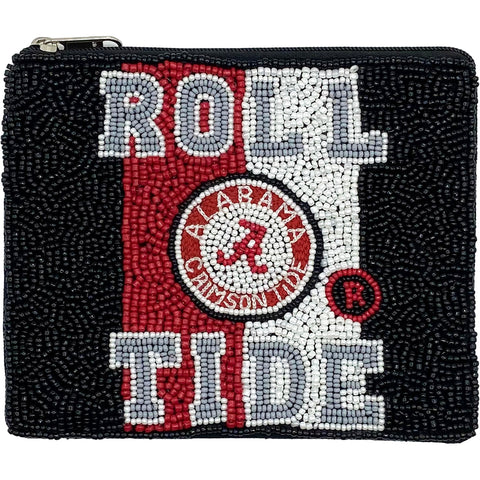 University of Alabama Roll Tide Black & White Coin Pouch