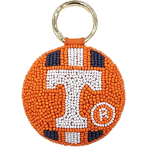 University of Tennessee Vols Beaded Keychain