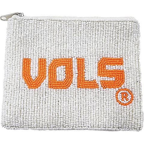 University of Tennessee Vols White Coin Pouch