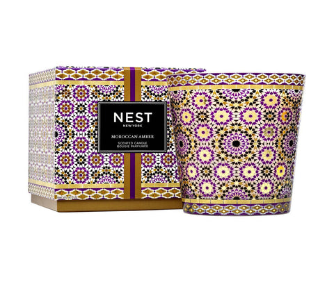 Moroccan Amber Decorative 3-Wick Candle