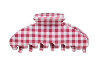 Big Effing Clip in Cherry Gingham