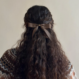 Bow Barrette in Toasted Sugar