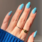 Soft Blue Press-On