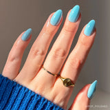 Soft Blue Press-On