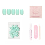 Soft Teal Press-On