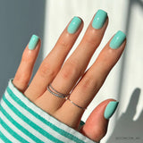 Soft Teal Press-On