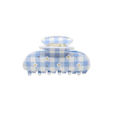 Sweetheart Clip in Daisy Blue Picnic