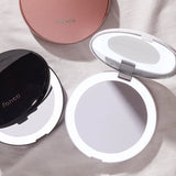 LED COMPACT MIRROR - ROSE GOLD