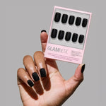Jet Black Press-On Nails