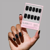 Jet Black Press-On Nails