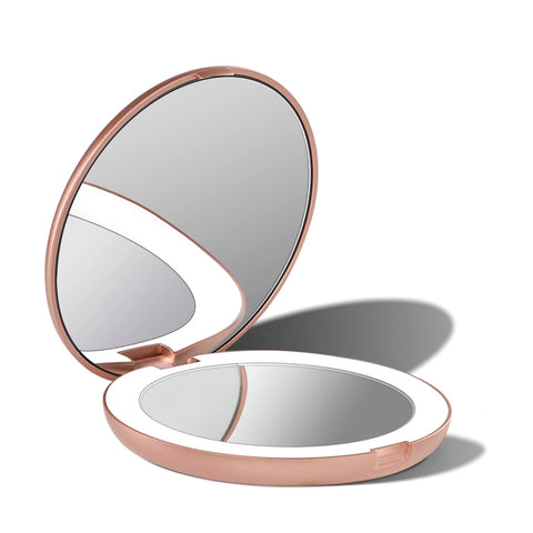 LED COMPACT MIRROR - ROSE GOLD