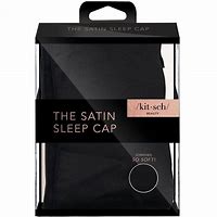 Satin Sleep Cap - Black