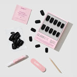 Jet Black Press-On Nails
