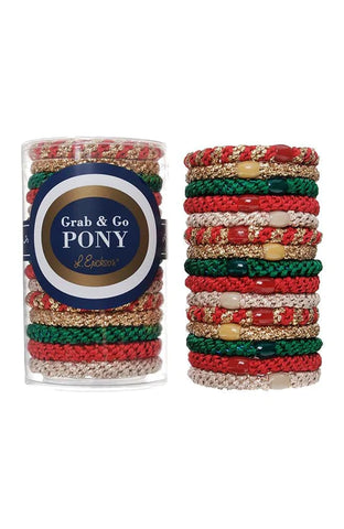 Grab & Go Ponytail Holders - Merry