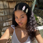Popstar Clips in Cherry Baby