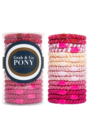 Grab & Go Ponytail Holders - Think Pink