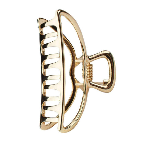 Open Shape Claw Clip - Gold