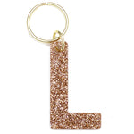 Glitter Letter Keychain - L