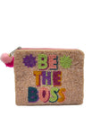 Be the Boss Beaded Pouch