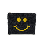 Smiley Face Beaded Pouch