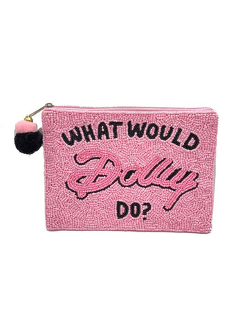 What Would Dolly Do Beaded Pouch