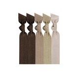 5 PACK SATIN HAIR TIES