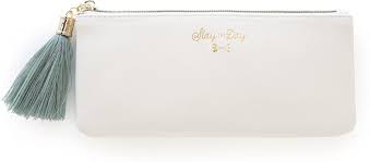 Vegan Leather Pencil Pouch - "Slay The Day"