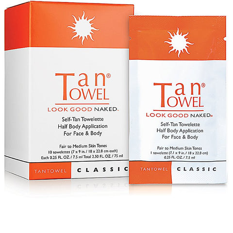 Classic Half Body Self-Tan Towelette - 10 Pack