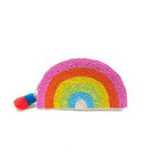 Neon Rainbow Shaped Beaded Pouch