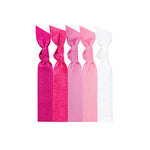 5 PACK SATIN HAIR TIES