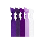 5 PACK SATIN HAIR TIES