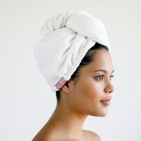 Microfiber Hair Towel - White